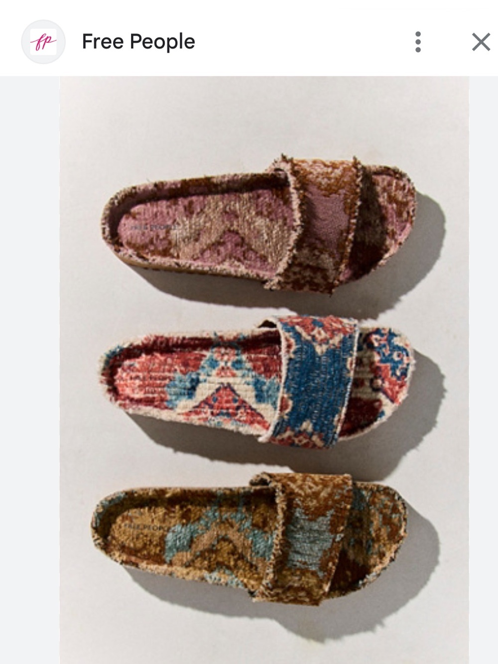 Free people Woven Wonders Footbed Sandals